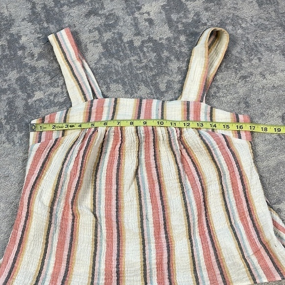 New Drew Phoenix Top in Gauzy Multi Stripe Sleeveless Summer Tank Sz S - Picture 4 of 9